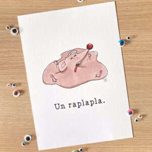 Rat tout écrasé qui illustre le jeu de mot "un raplapla"
