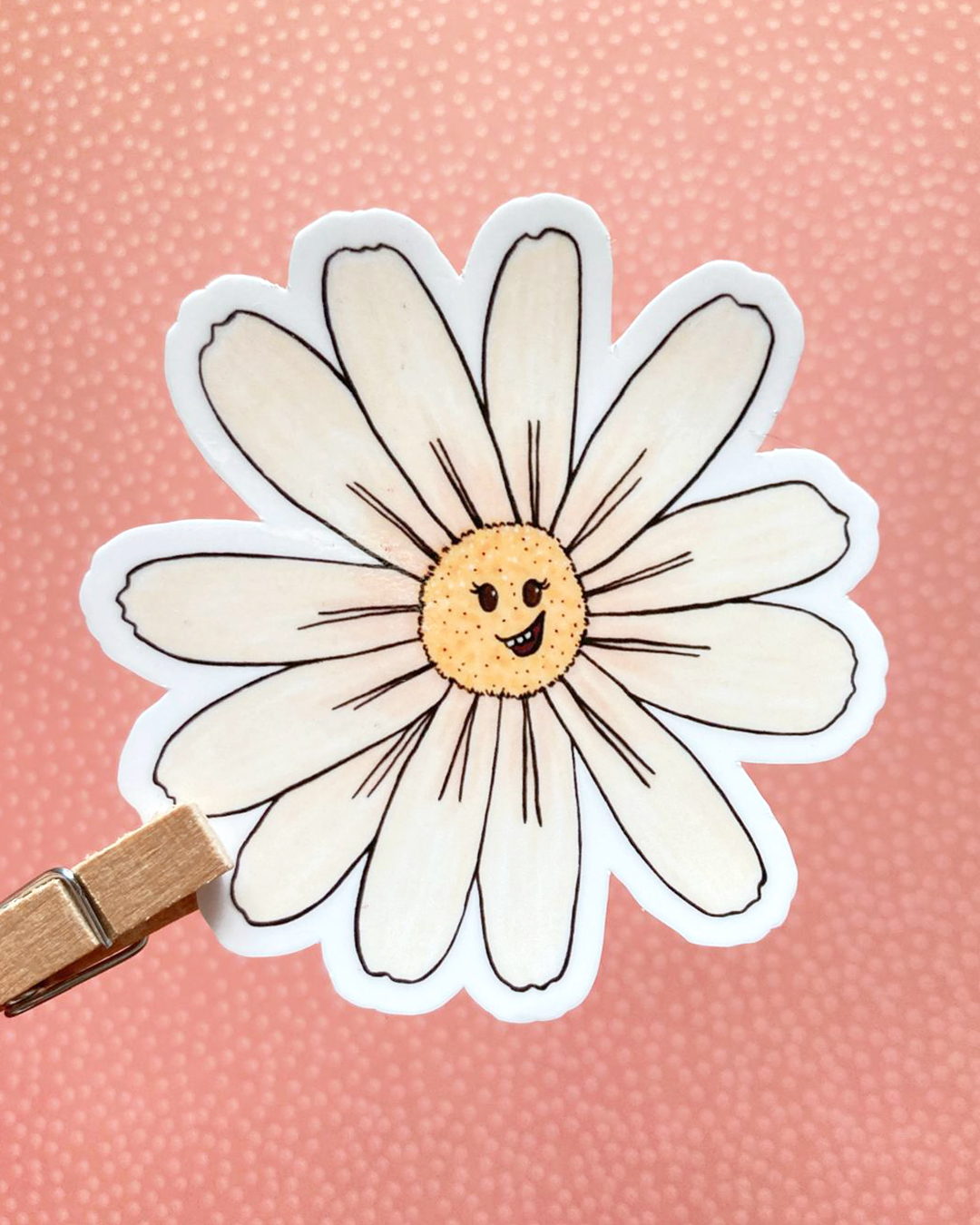 sticker d'une paquerette ou marguerite illustrée