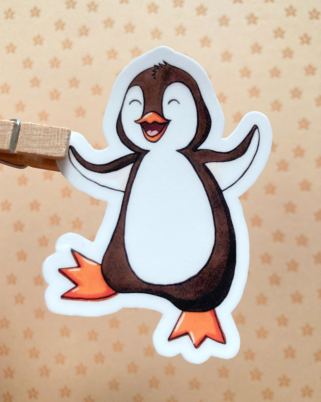 sticker d'un pingouin illustré