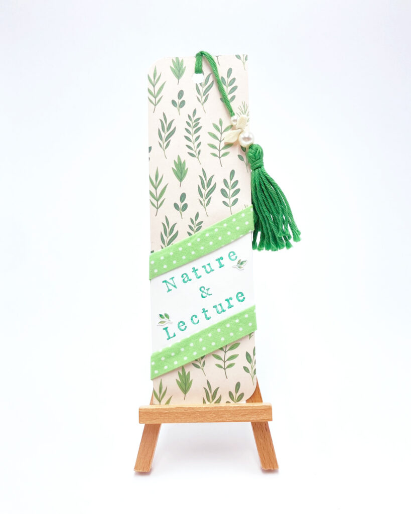 Marque-page fait-main «Nature & Lecture »